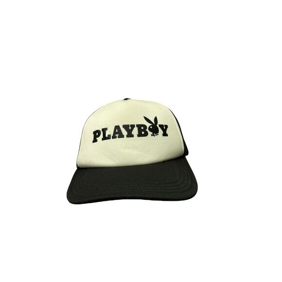 Lids Playboy Logo Mesh Snapback Trucker Hat Cap Adjustable - Picture 1 of 7